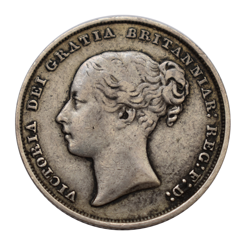 1852 YH Shilling Obverse
