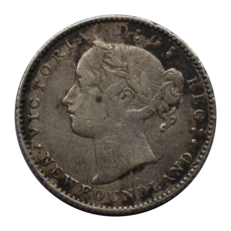 1870 QV Newfoundland 10 Cents Obverse