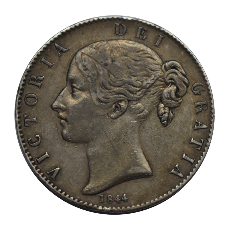 1844 Victoria Crown Obverse
